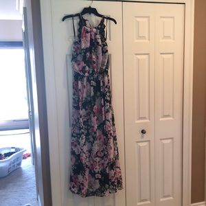 Floral Dress with lace back